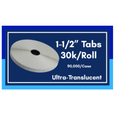 1-1/2" Ultra Translucent Tabs - 30K/Roll