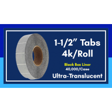 1-1/2" Ultra Translucent Tabs - 4K/Roll